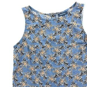 Modcloth Sleeveless Floral Button Back Tank Top